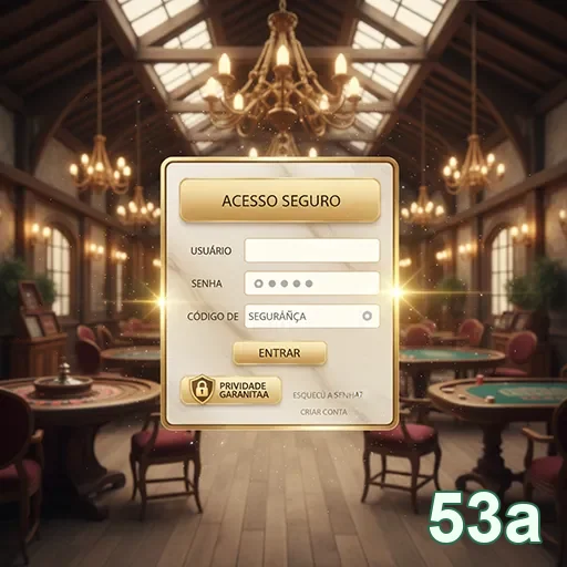 Entrada protegida no 53a em celular com login seguro